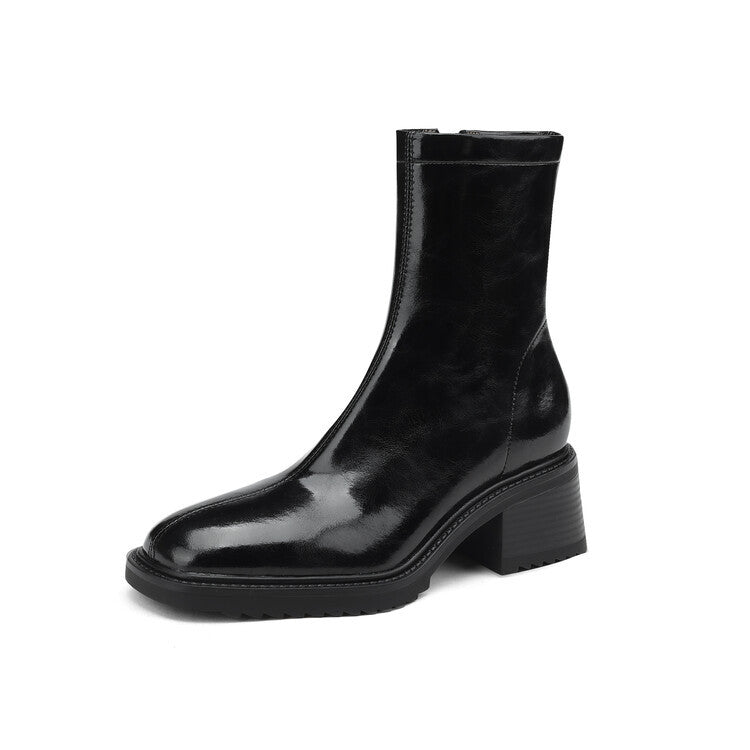 Women's Brown Vintage Distressed Leather Boots
