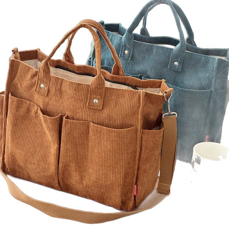 Large-Capacity Minimalist Tote Bag For Commuting Artistic Style For Women