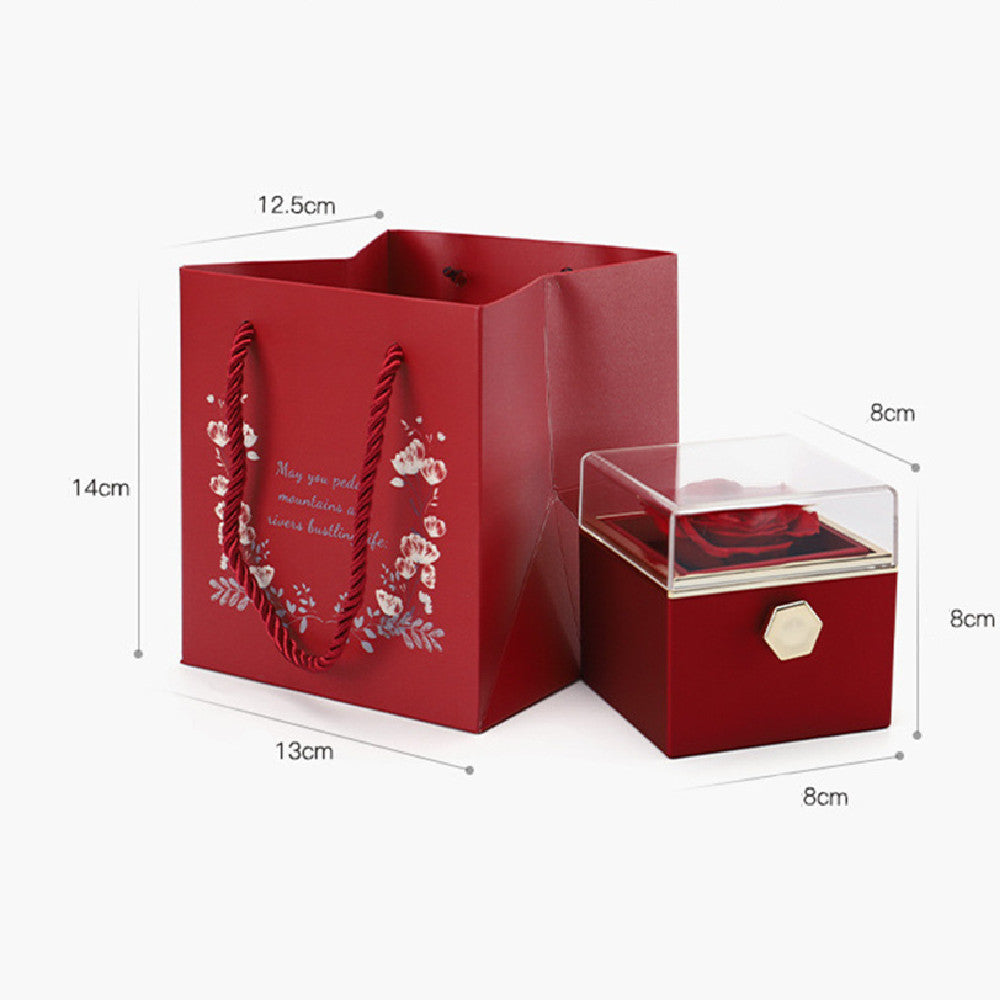 Creative Rotational Valentine's Day Jewelry Box