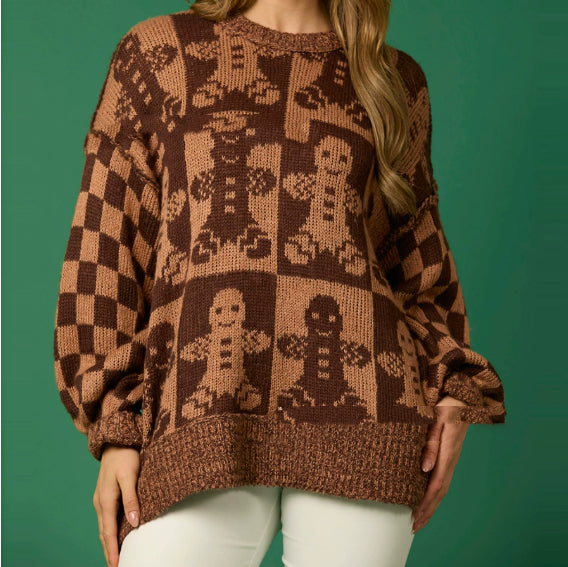 Halloween Cartoon Pumpkin Ghost Sweater Winter Loose Pullover Knitted Top Fashion Women's Clothing