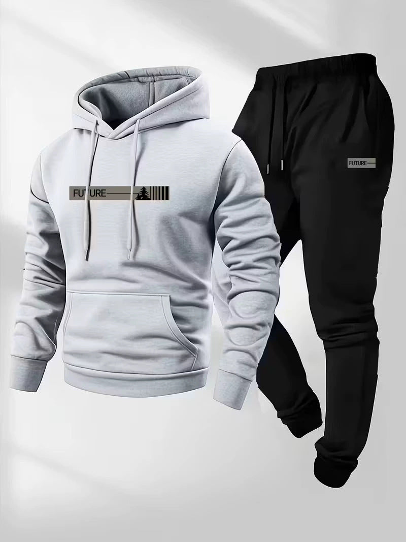 Women's Loose-fit Hoodie Jacket With Long Sleeves And Matching Pants