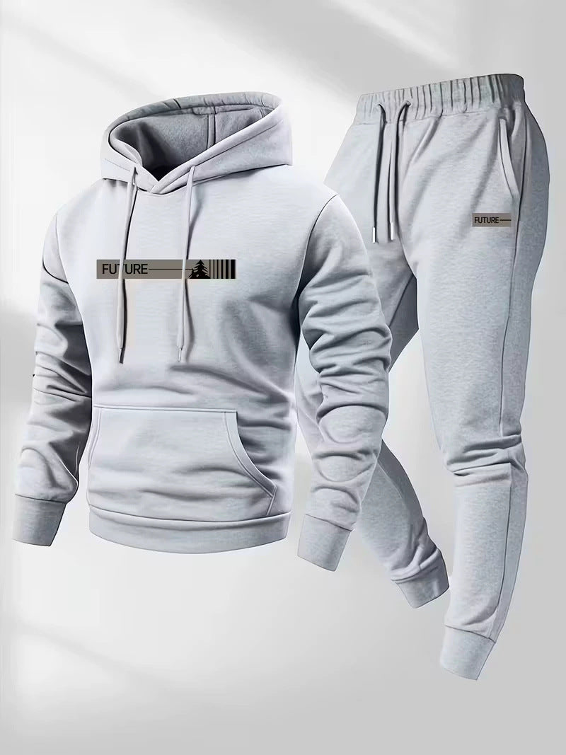 Women's Loose-fit Hoodie Jacket With Long Sleeves And Matching Pants