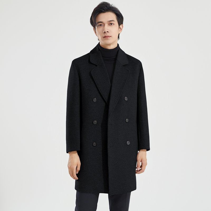 New Stylish Double-faced Wool And Cashmere