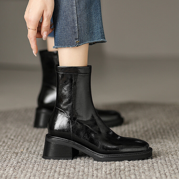 Women's Brown Vintage Distressed Leather Boots