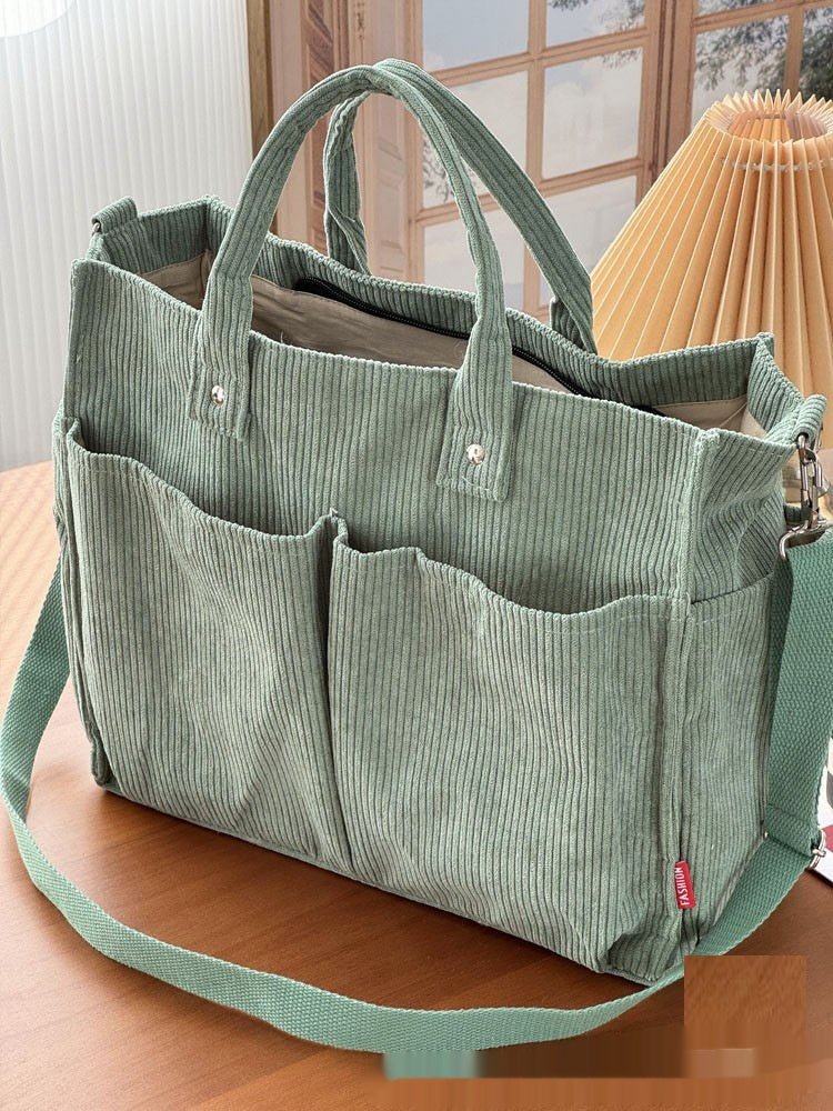 Large-Capacity Minimalist Tote Bag For Commuting Artistic Style For Women