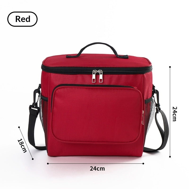 Square Insulated Lunch Bag With Aluminum Foil Lining For Extra Warmth And Durability Portable Lunch Tote