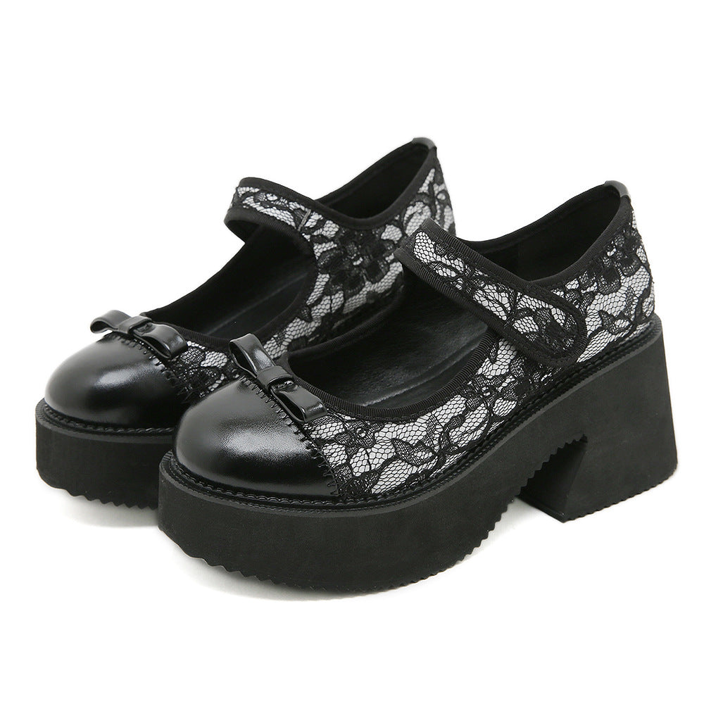 Waterproof-platform High-heeled Mary Jane Women's Shoes