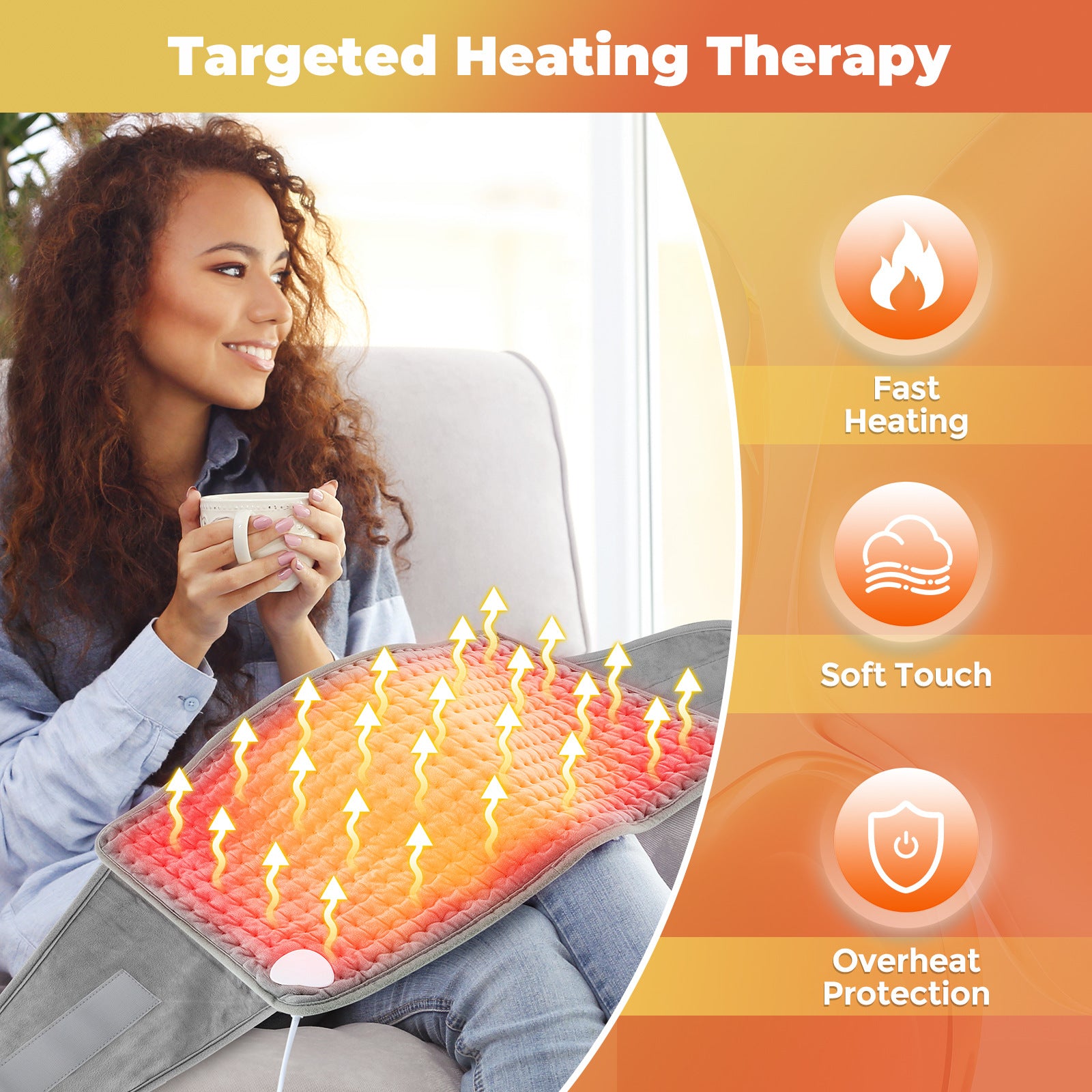 Back Heating Support Belt Heated Waist Brace With Adjustable Temperature Warm Back Belt Abdomen Warmer Lumbar Support Pad