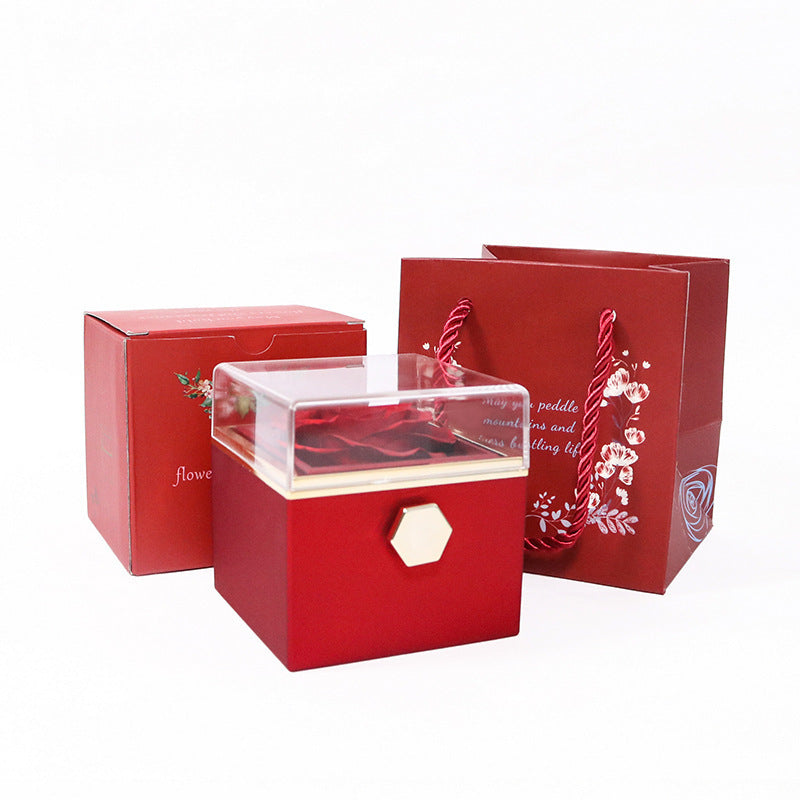 Creative Rotational Valentine's Day Jewelry Box