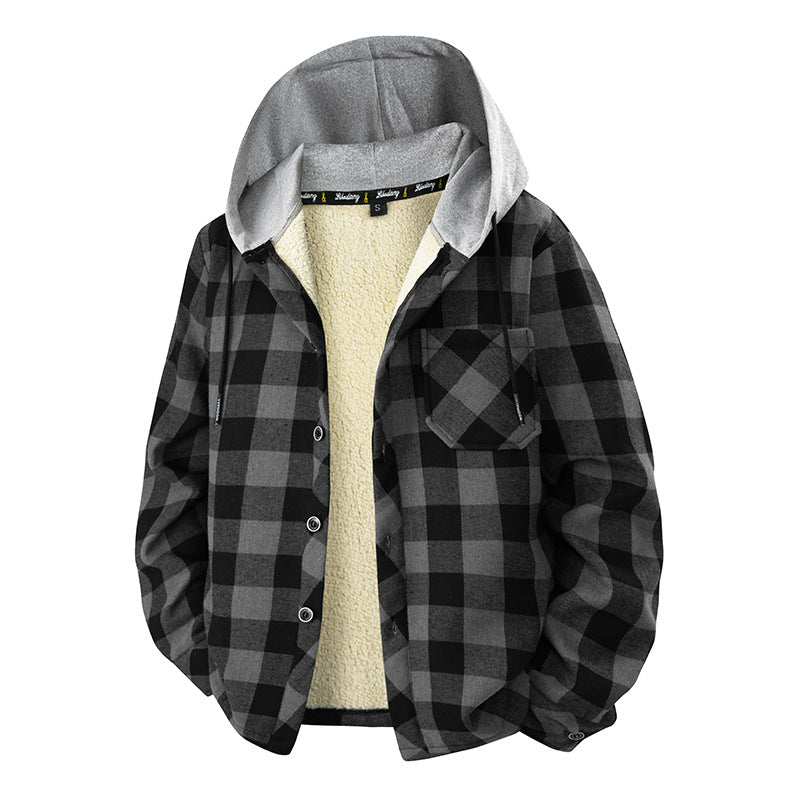Corduroy Cardigan Coat Men's Hoodie Warm And Protective