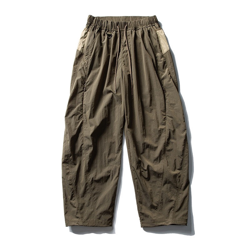 Fleece-Lined Quick-Dry Paratrooper Cargo Pants Water-Repellent Outdoor Joggers