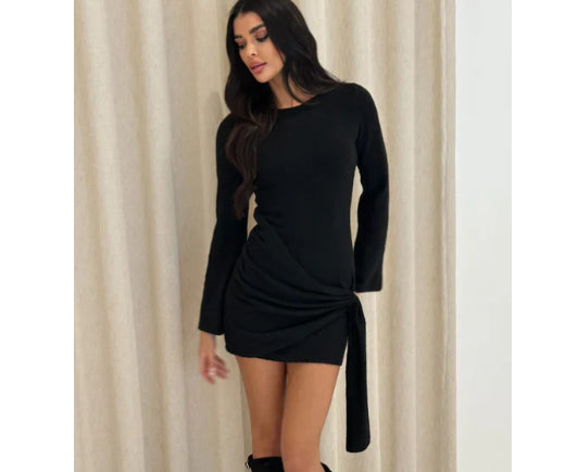Fashionable Knitted Dress Short Skirt For Women