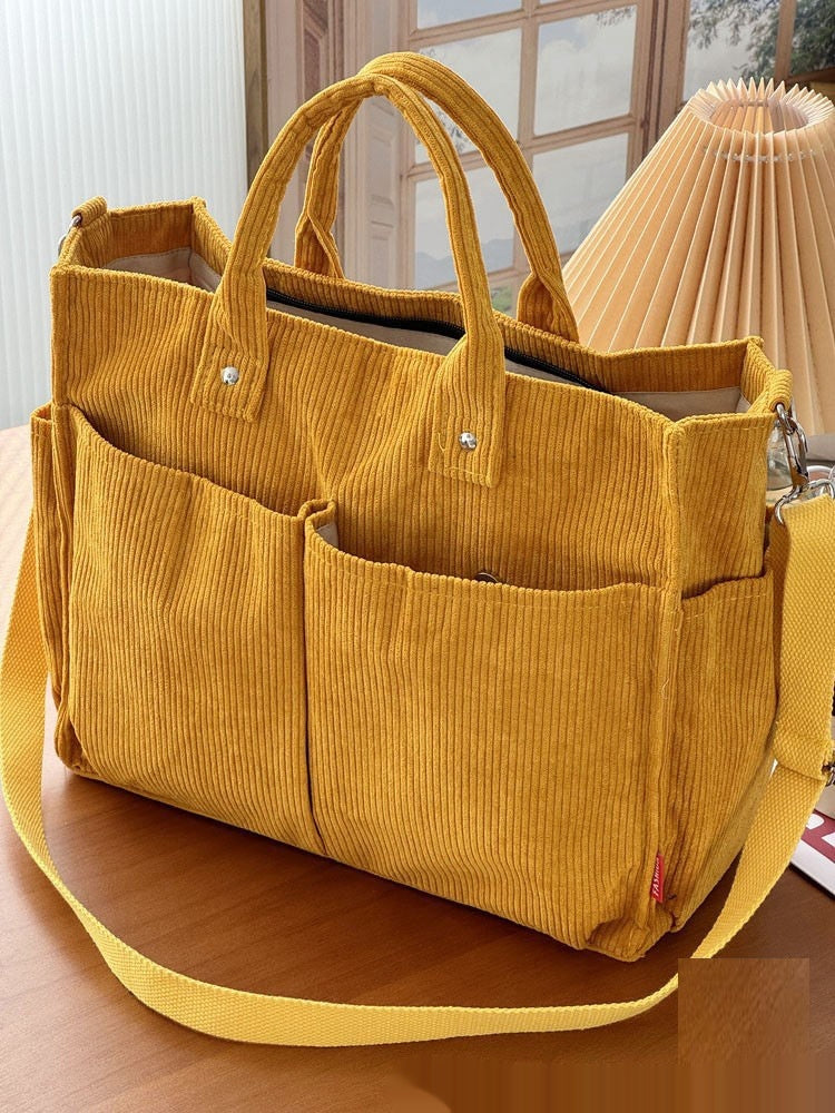 Large-Capacity Minimalist Tote Bag For Commuting Artistic Style For Women