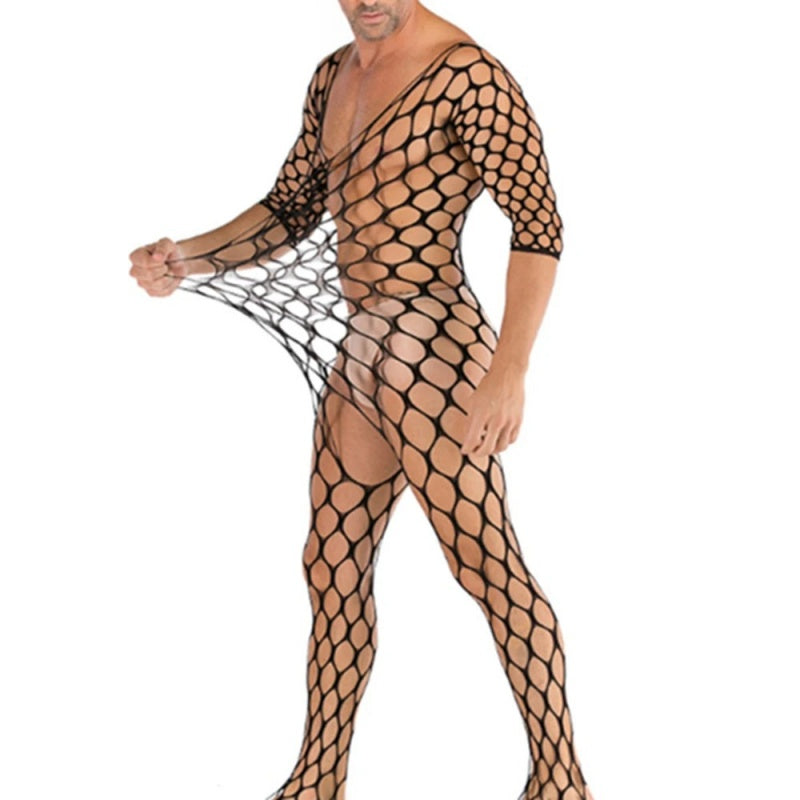 Nightclub Male Model Sexy Tight-fitting Bodysuit
