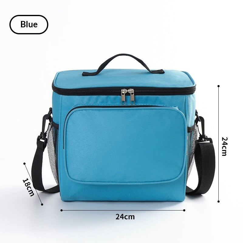 Square Insulated Lunch Bag With Aluminum Foil Lining For Extra Warmth And Durability Portable Lunch Tote